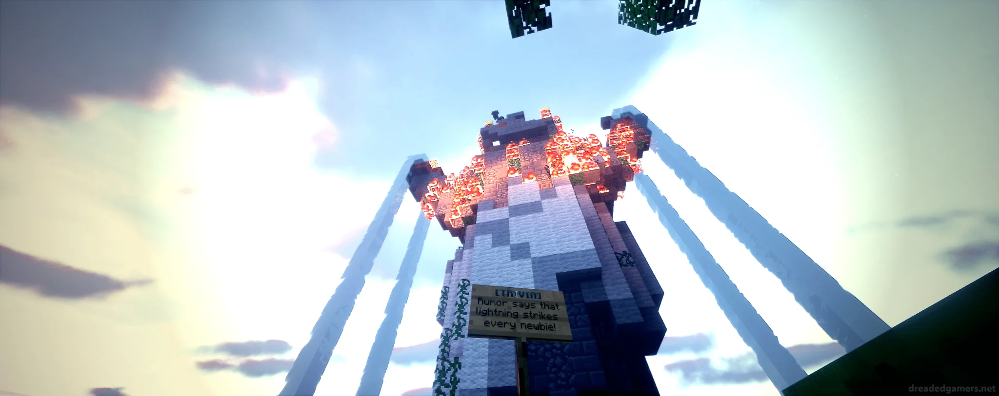 DevianTek Statue: A statue at Spawn.